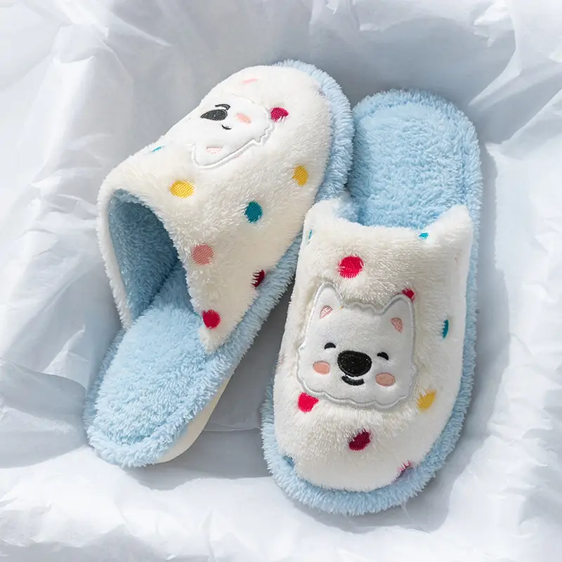 Cotton Slippers for Women, Spring, Autumn and Winter Home Use, Indoor Non-Slip Couple Home Warm Winter Plush Slippers for Men - Image 22