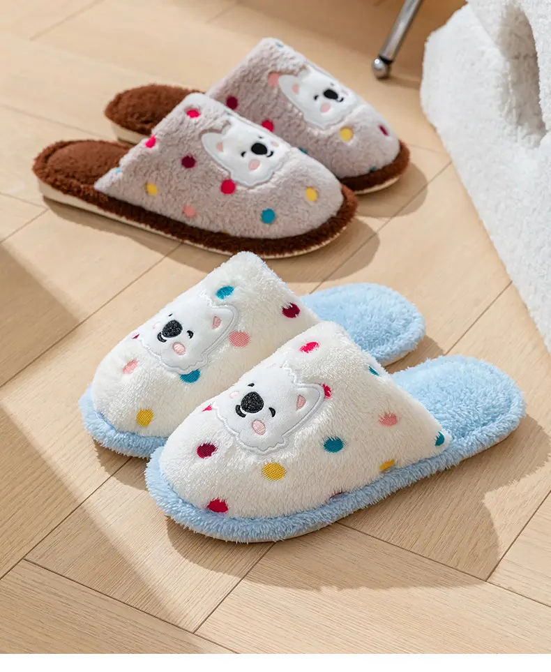 Cotton Slippers for Women, Spring, Autumn and Winter Home Use, Indoor Non-Slip Couple Home Warm Winter Plush Slippers for Men — feature 3