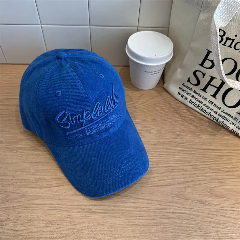 Vintage Letter Embroidered Baseball Caps for Women