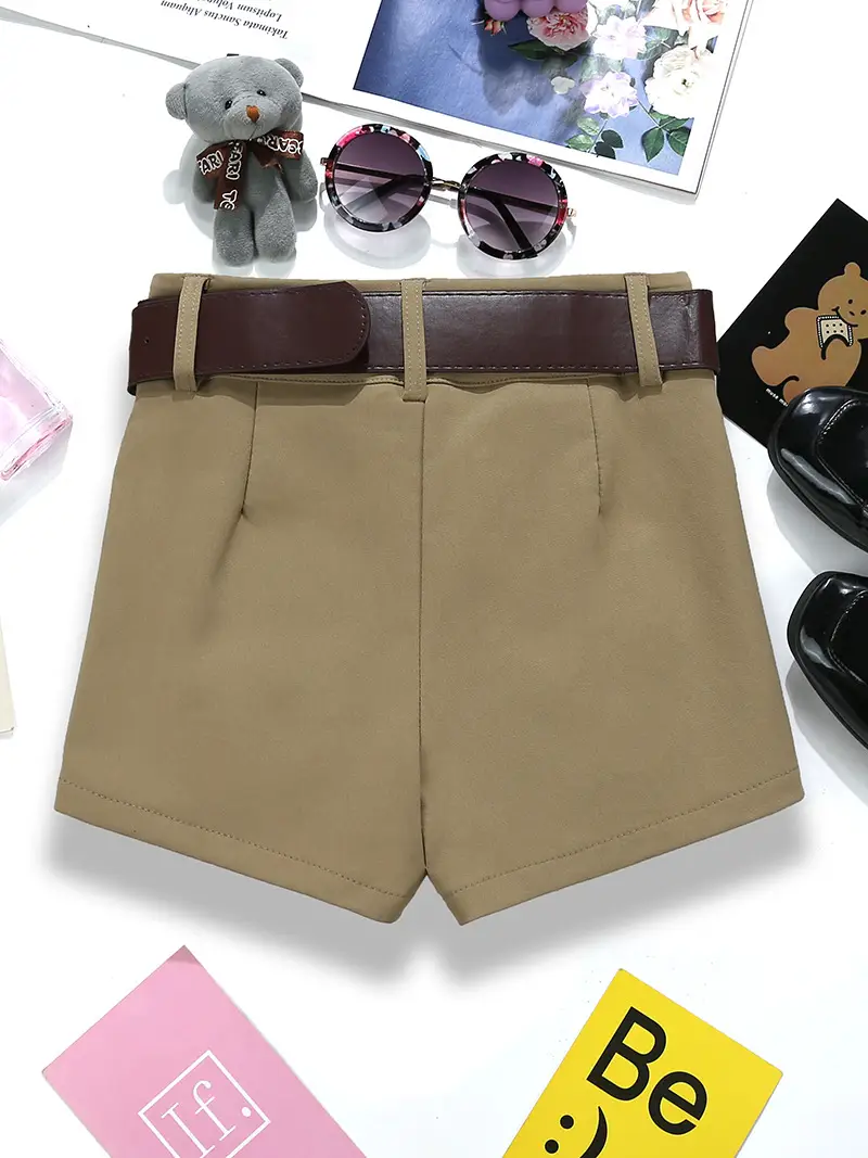 Women Slim Casual Pants 2025 Autumn High Waist Stretchy Tan - Image 5