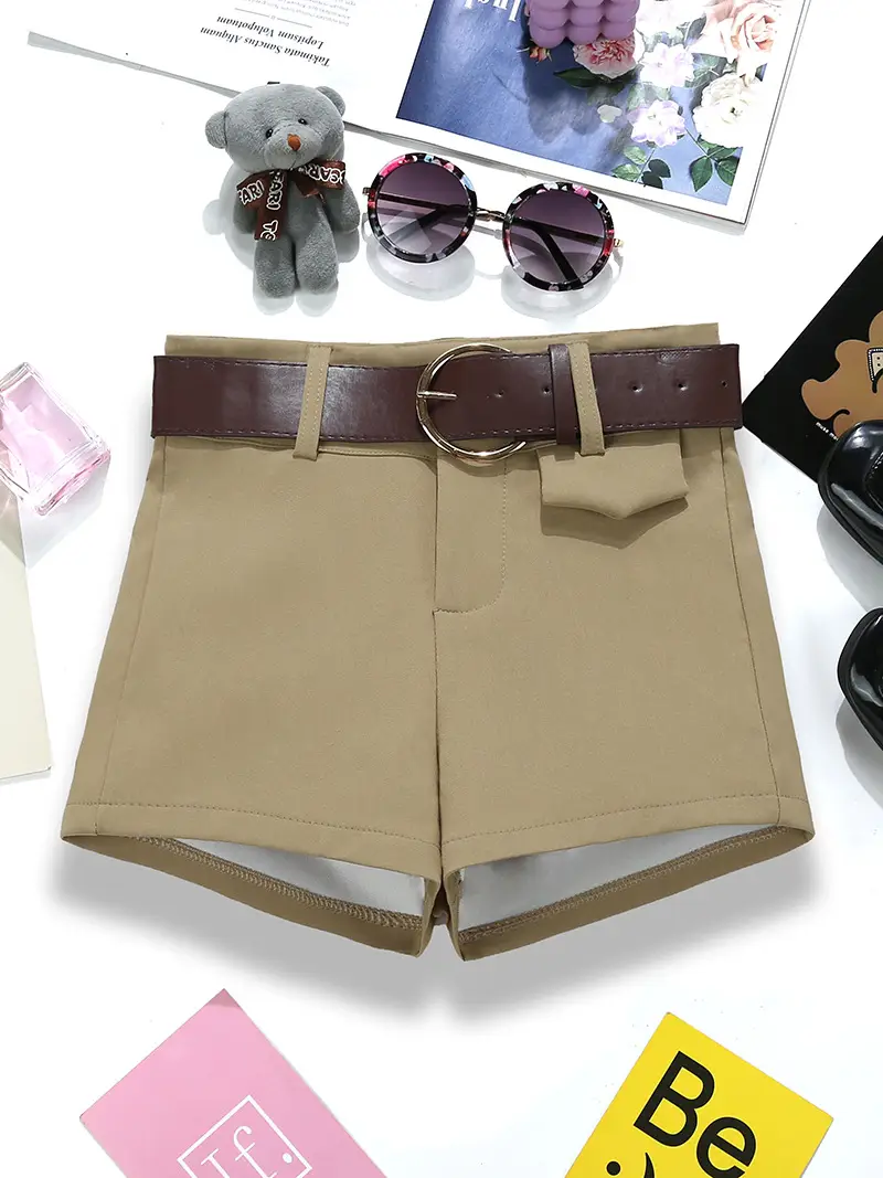 Women Slim Casual Pants 2025 Autumn High Waist Stretchy Tan - Image 3
