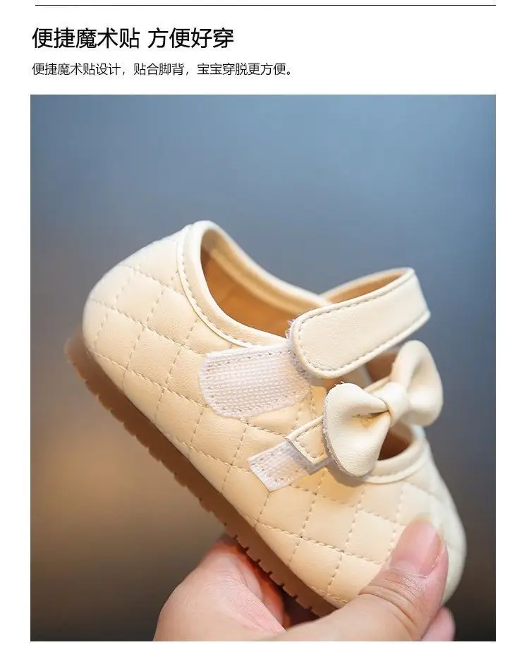 Toddler Shoes White Quilted Soft Sole 0-1Yr — feature 5