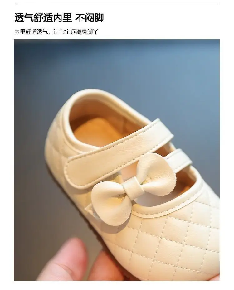 Toddler Shoes White Quilted Soft Sole 0-1Yr — feature 6