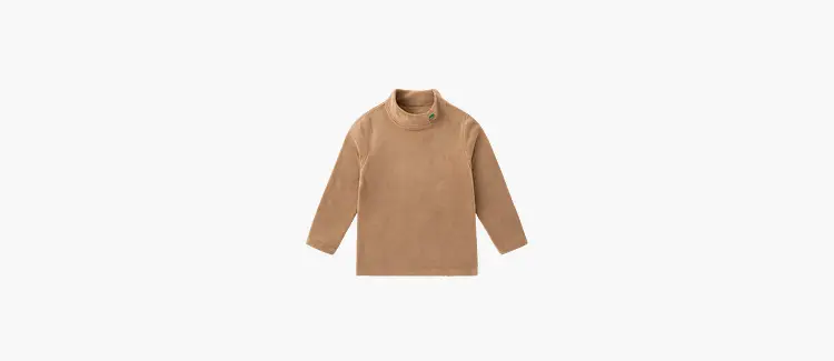 Dudu Kids T-Shirt Cream Half-Turtleneck Base Layer — feature 10