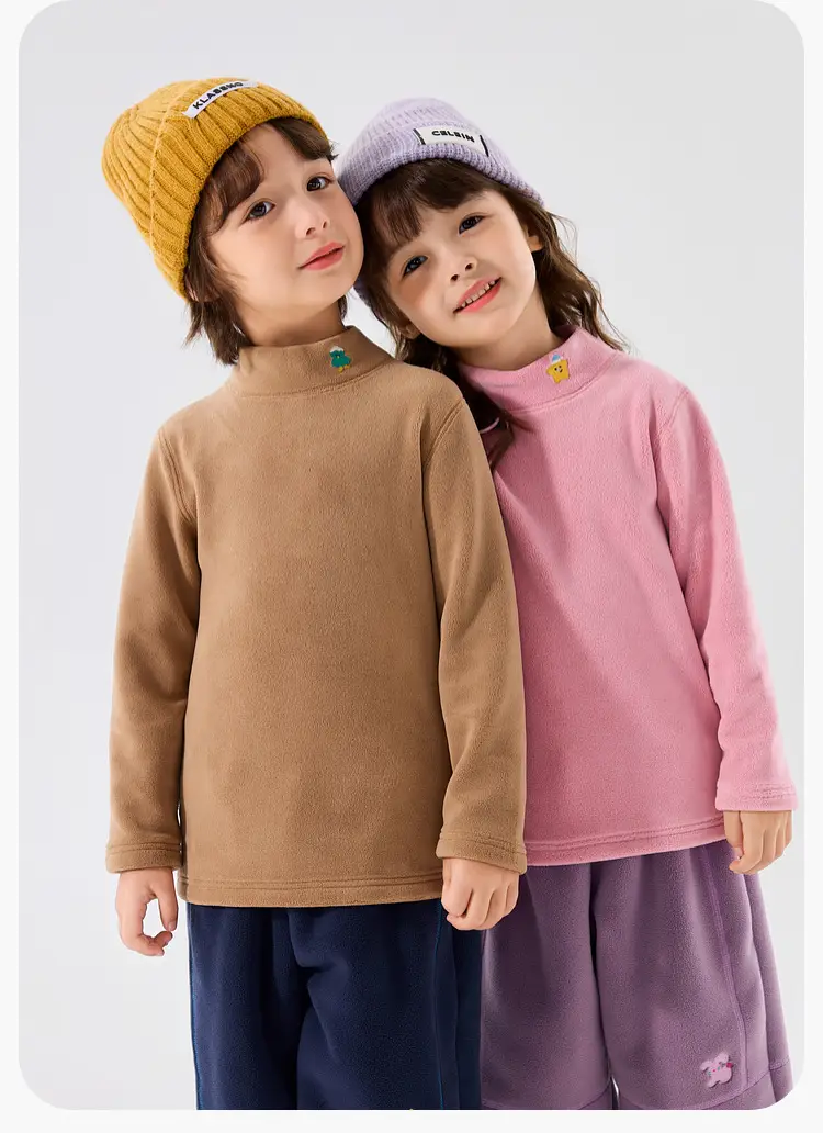 Dudu Kids T-Shirt Cream Half-Turtleneck Base Layer — feature 16