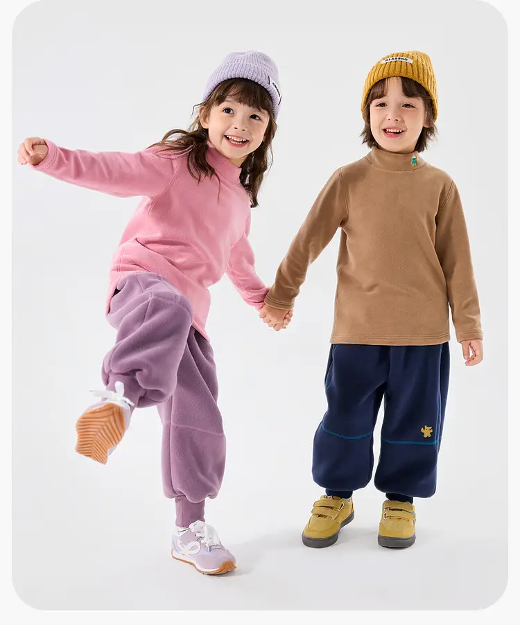 Dudu Kids T-Shirt Cream Half-Turtleneck Base Layer — feature 17