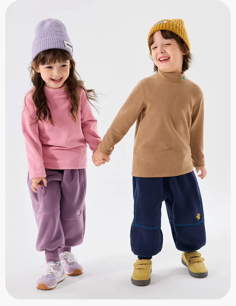 Dudu Kids T-Shirt Cream Half-Turtleneck Base Layer — feature 18