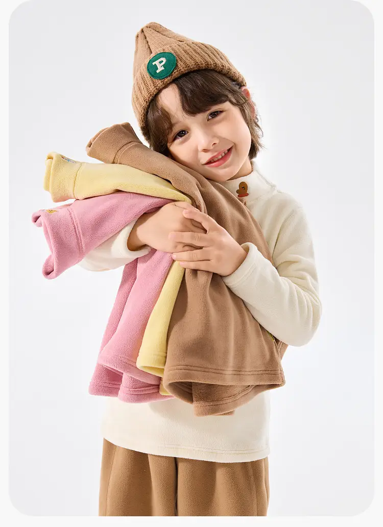 Dudu Kids T-Shirt Cream Half-Turtleneck Base Layer — feature 19