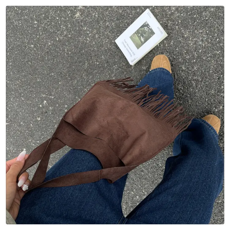Red Tassel Crossbody Bag for Women Summer Commute — feature 14