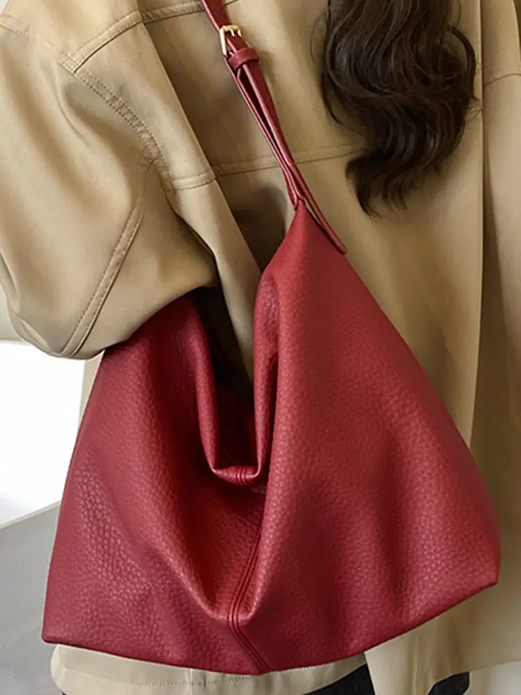 Women's Cream Leather Shoulder Crossbody Bag 2025 - Image 8