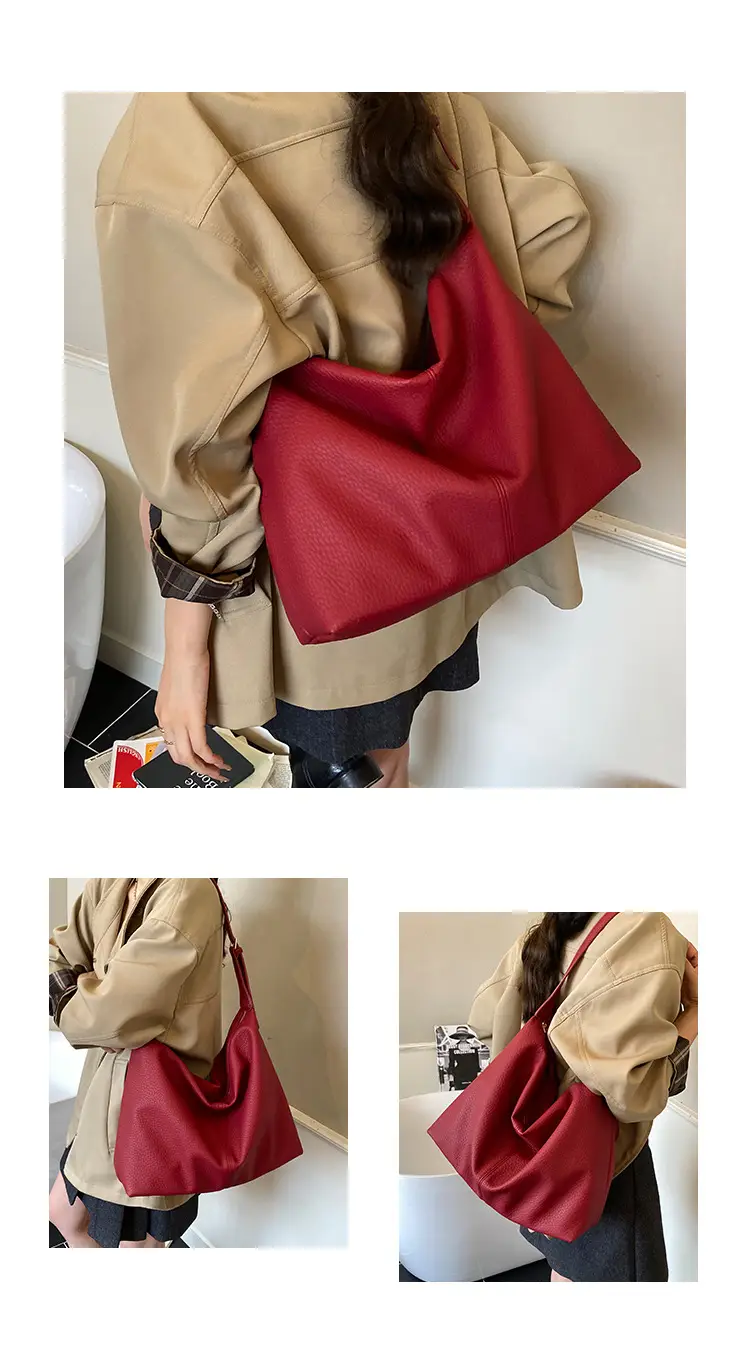 Women's Cream Leather Shoulder Crossbody Bag 2025 — feature 12
