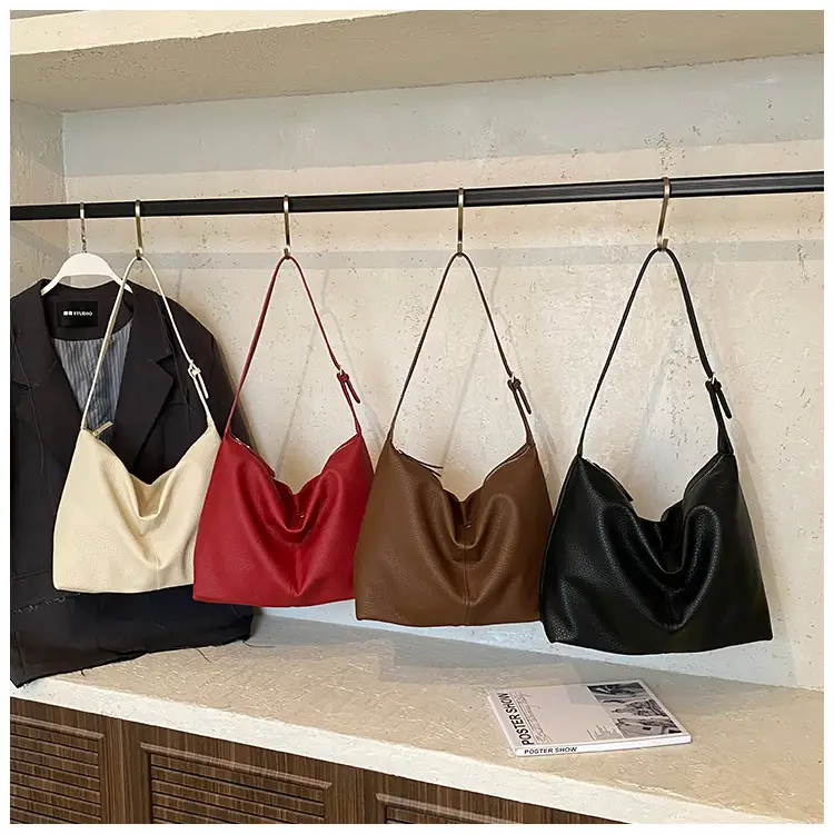 Women's Cream Leather Shoulder Crossbody Bag 2025 — feature 13