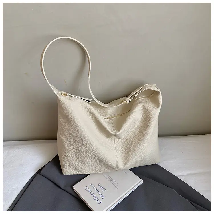 Women's Cream Leather Shoulder Crossbody Bag 2025 — feature 22