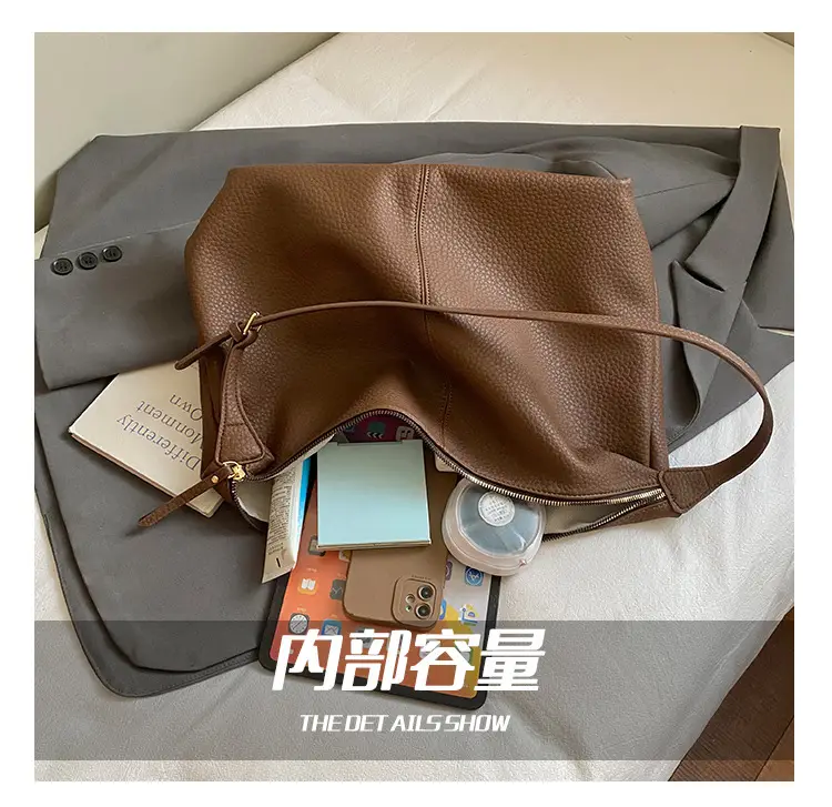 Women's Cream Leather Shoulder Crossbody Bag 2025 — feature 5