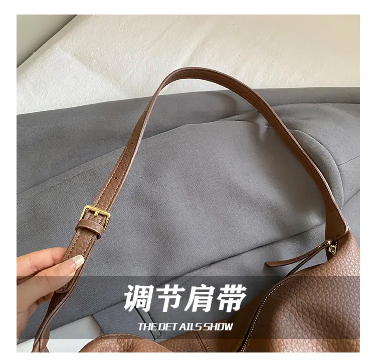 Women's Cream Leather Shoulder Crossbody Bag 2025 — feature 8