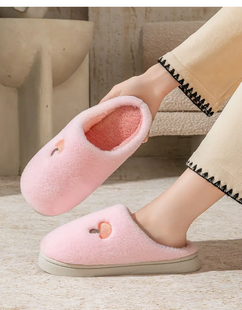 Little Mushroom Stuffed Cotton Slippers Winter 2025 — feature 12