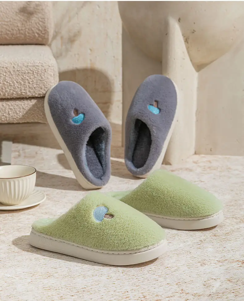 Little Mushroom Stuffed Cotton Slippers Winter 2025 — feature 14