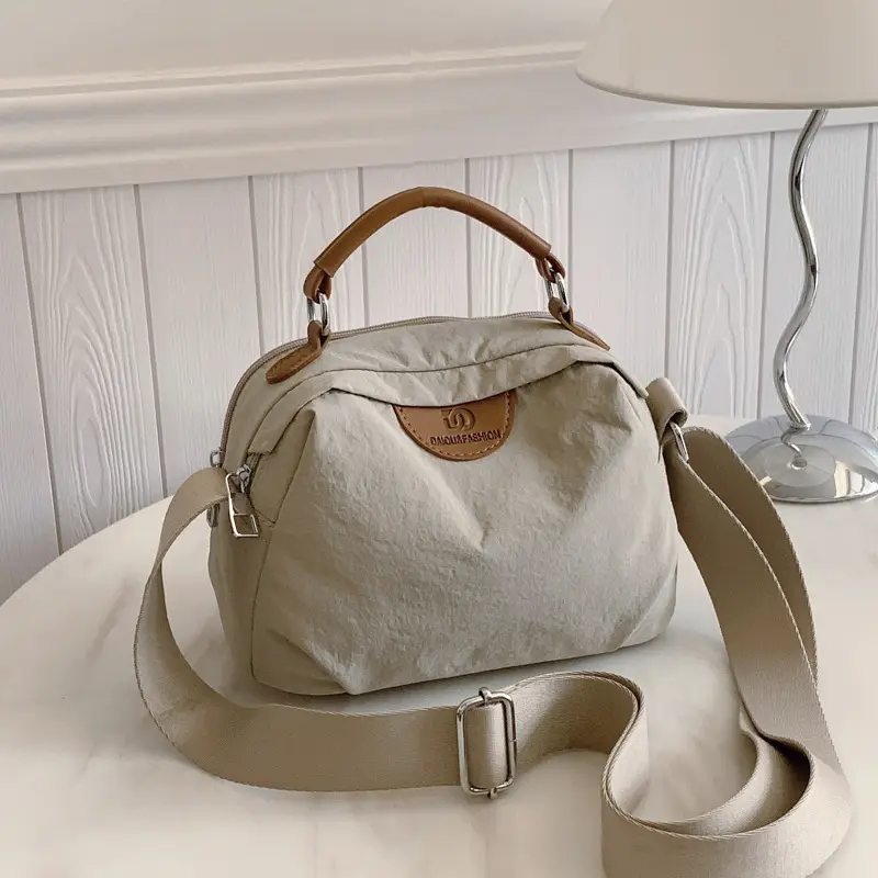 Women's Light Grey 2025 Shoulder Bag with Long Strap - Image 3