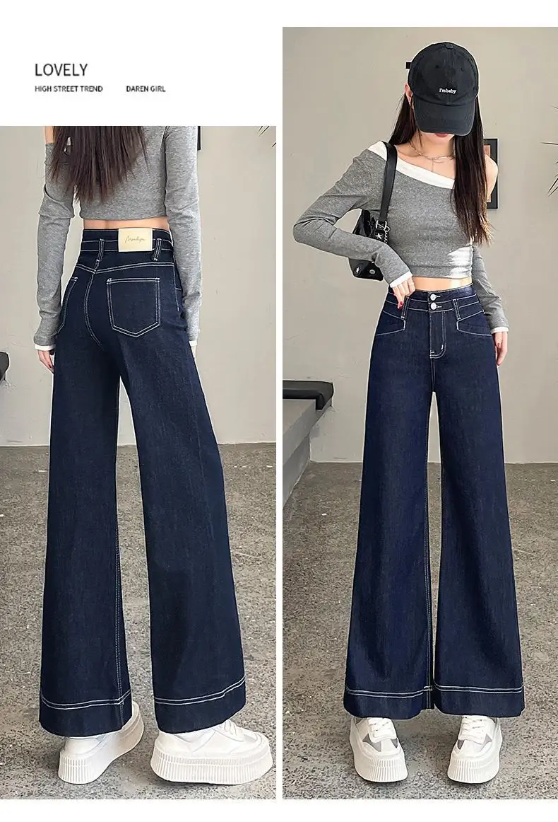 Dark Blue Wide Leg Jeans for Women 2025 — feature 26