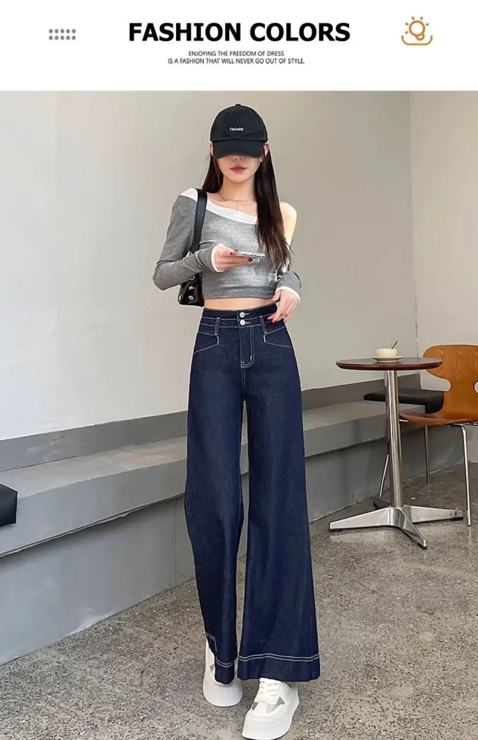 Dark Blue Wide Leg Jeans for Women 2025 — feature 27
