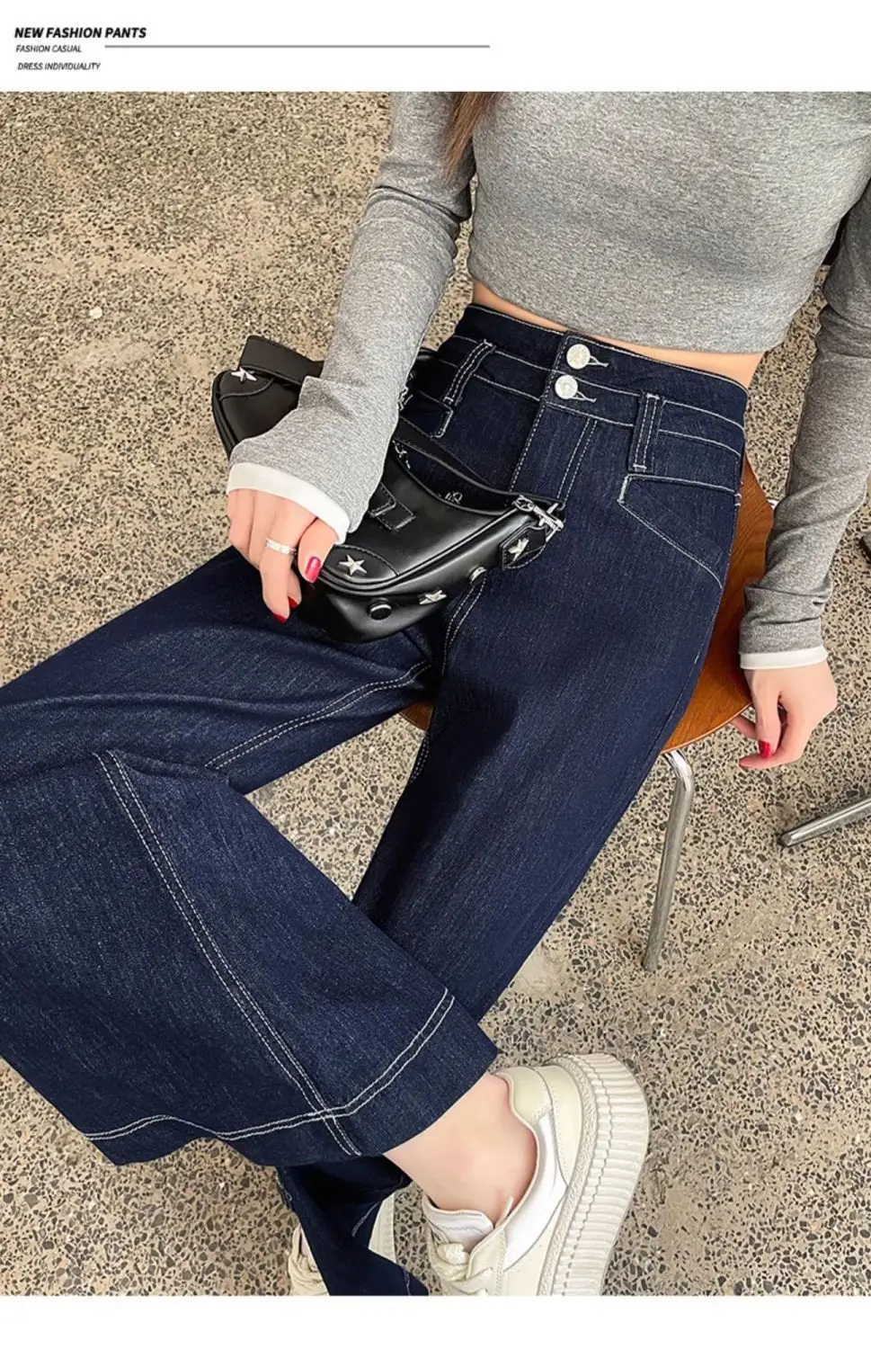 Dark Blue Wide Leg Jeans for Women 2025 — feature 29