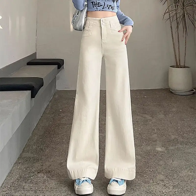 Dark Blue Wide Leg Jeans for Women 2025
