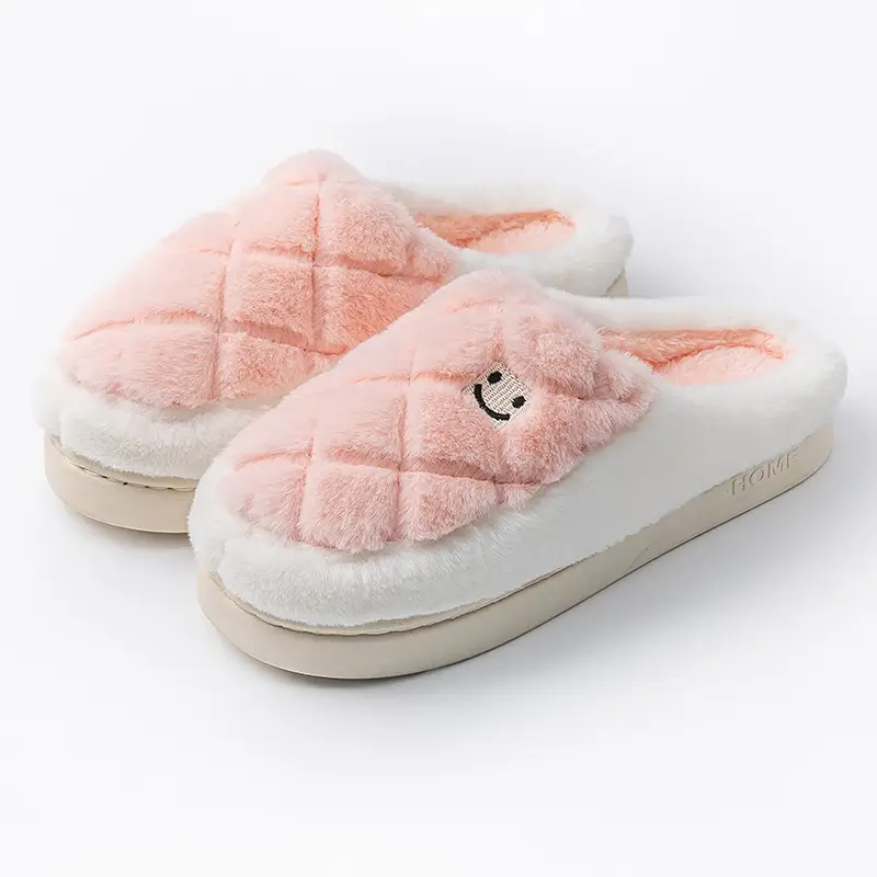 Women Quilted Plush Slippers Winter Warm Indoor - Image 11