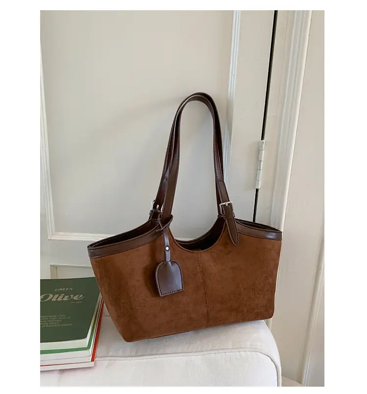 Korean Cross-Border Spliced Large Cap Bag for Women — feature 33