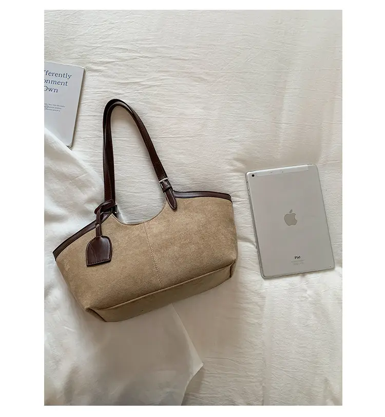 Korean Cross-Border Spliced Large Cap Bag for Women — feature 39