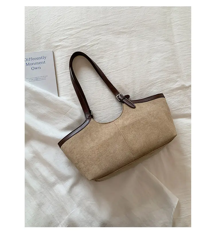 Korean Cross-Border Spliced Large Cap Bag for Women — feature 40