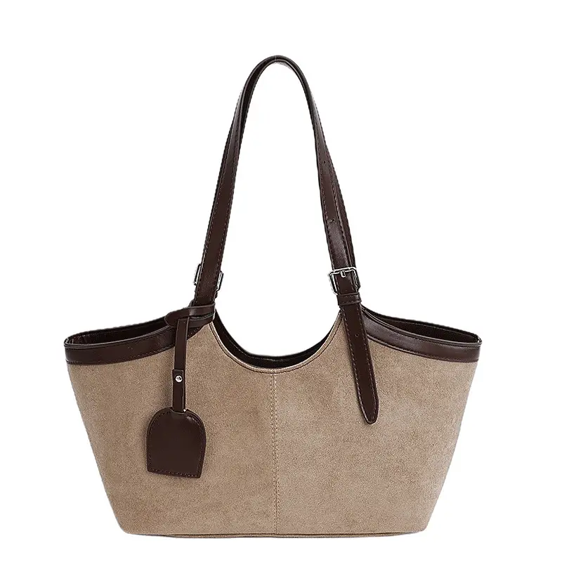 Korean Cross-Border Spliced Large Cap Bag for Women - Image 2