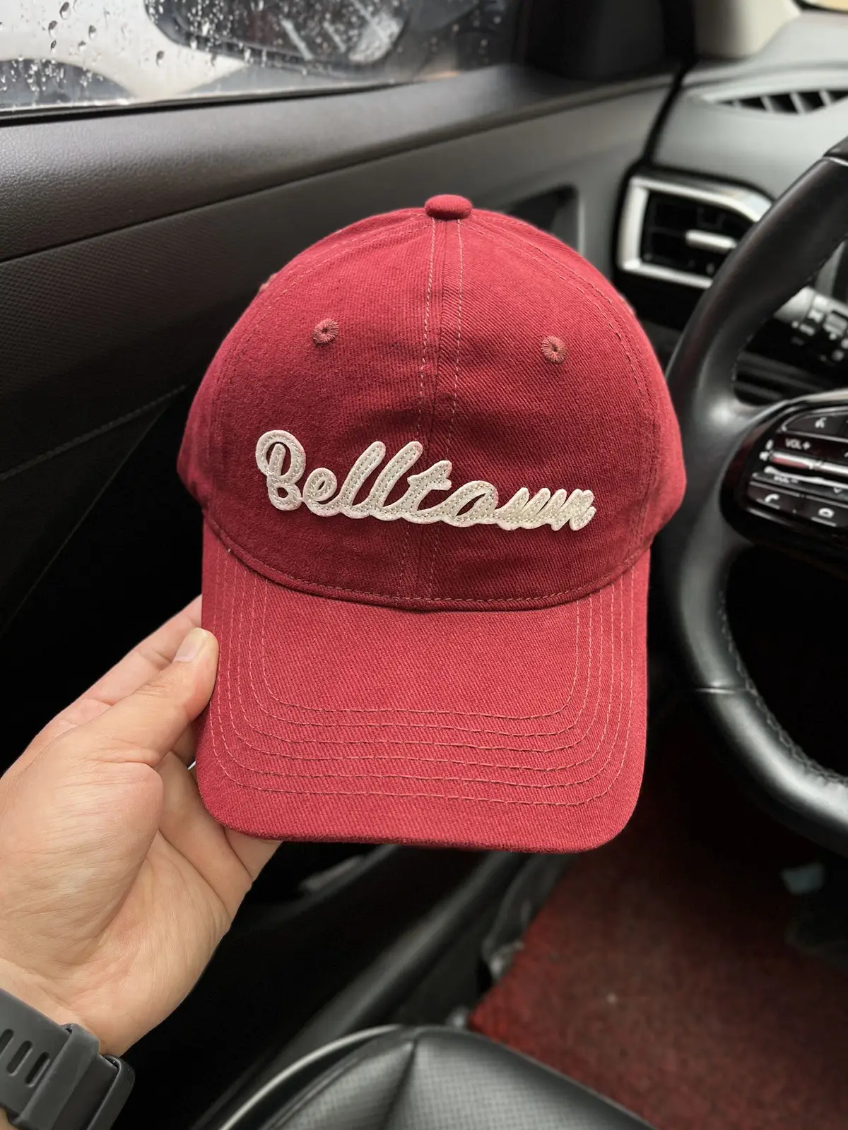 Belleam Red Baseball Cap for Women with Wide Brim — feature 7