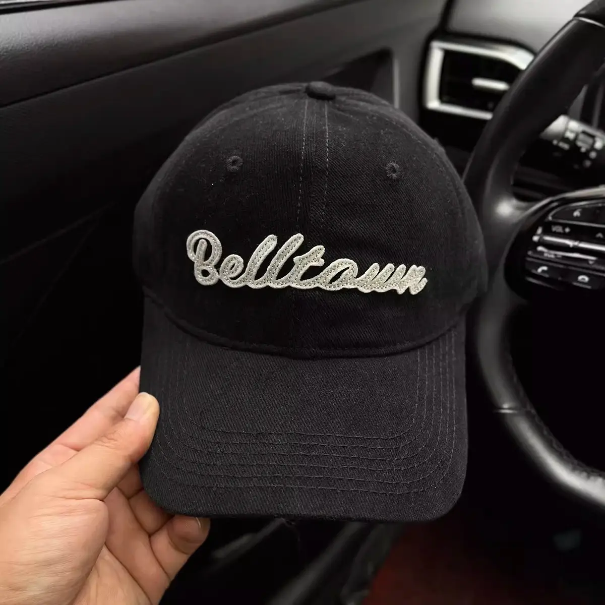 Belleam Red Baseball Cap for Women with Wide Brim