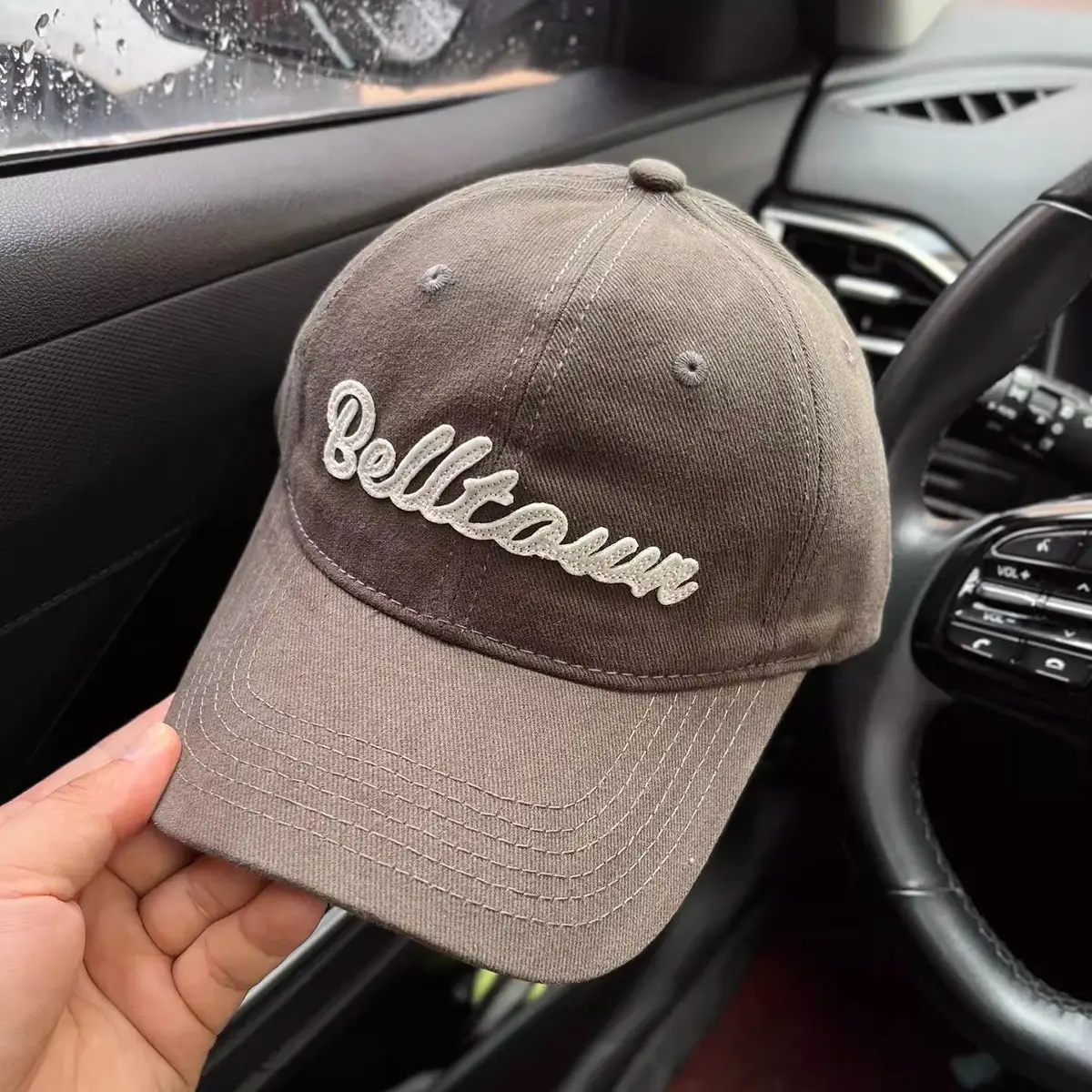 Belleam Red Baseball Cap for Women with Wide Brim - Image 4