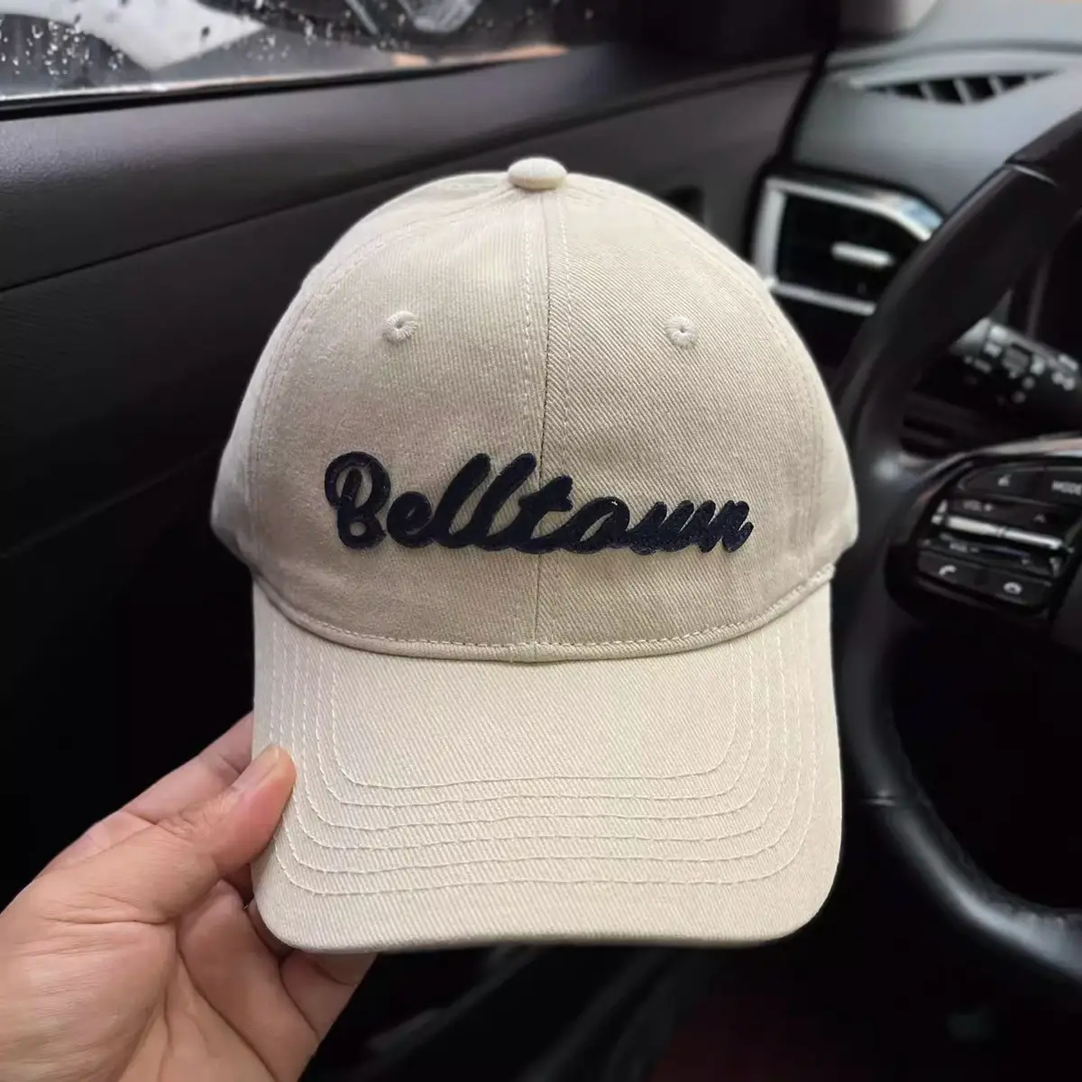 Belleam Red Baseball Cap for Women with Wide Brim - Image 5