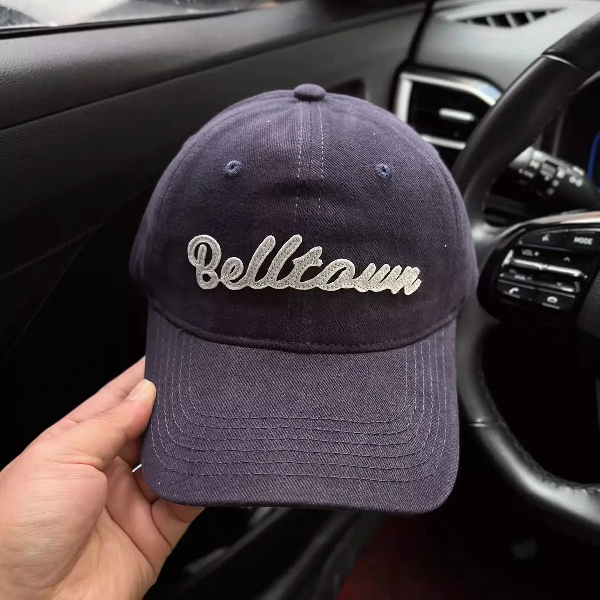 Belleam Red Baseball Cap for Women with Wide Brim - Image 6