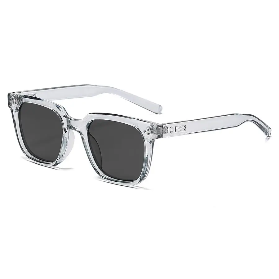 Versatile Plain Ice-Transparent Gray Atmosphere Sunglasses for Men Naco Anti-Uv Polarized Sunglasses for Women with Myopia - Image 4