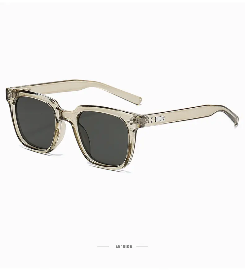 Versatile Plain Ice-Transparent Gray Atmosphere Sunglasses for Men Naco Anti-Uv Polarized Sunglasses for Women with Myopia — feature 17