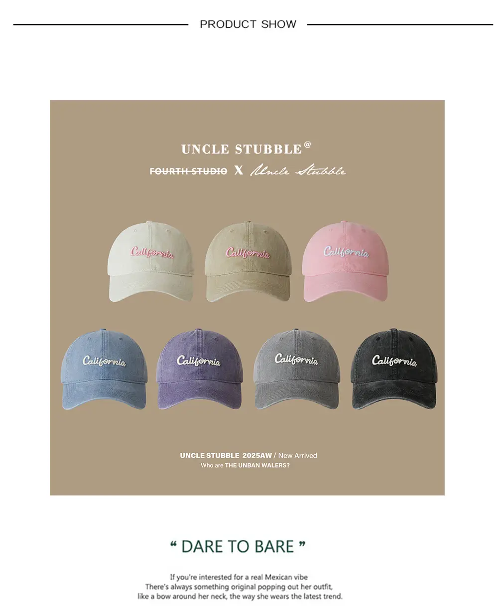 Uncle Stubbies California Baseball Caps for Men Women — feature 1
