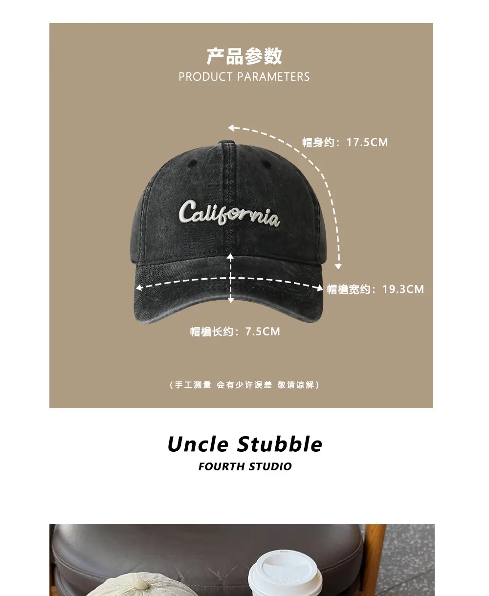 Uncle Stubbies California Baseball Caps for Men Women — feature 2