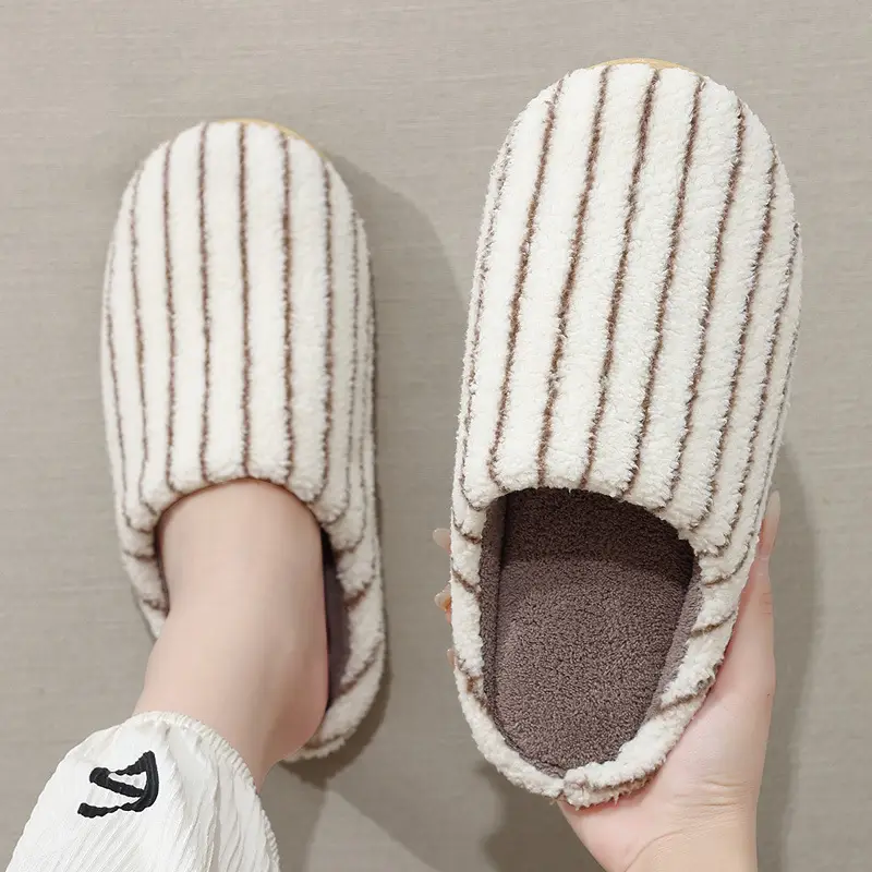 Women's Plush Furry Winter Slippers Pink Non-Slip - Image 6