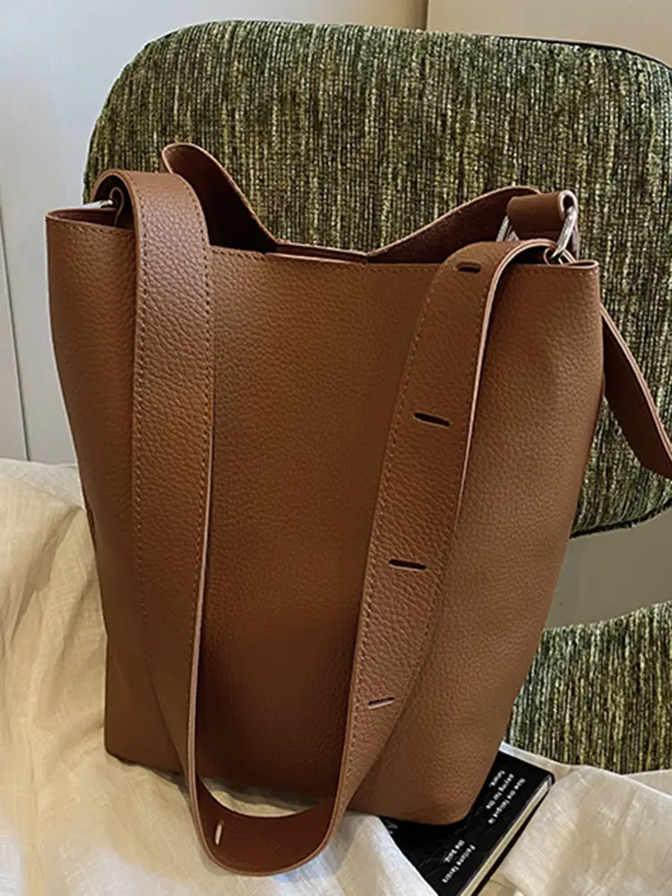 Korean Style Brown Women's Shoulder Bag 2025