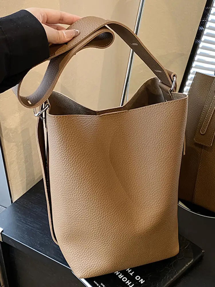 Korean Style Brown Women's Shoulder Bag 2025