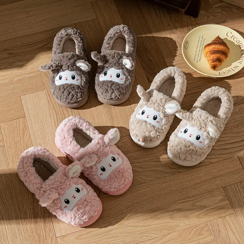 2025 Rabbit Plush Slippers for Couples Autumn Winter - Image 9