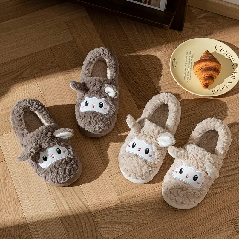 2025 Rabbit Plush Slippers for Couples Autumn Winter - Image 10