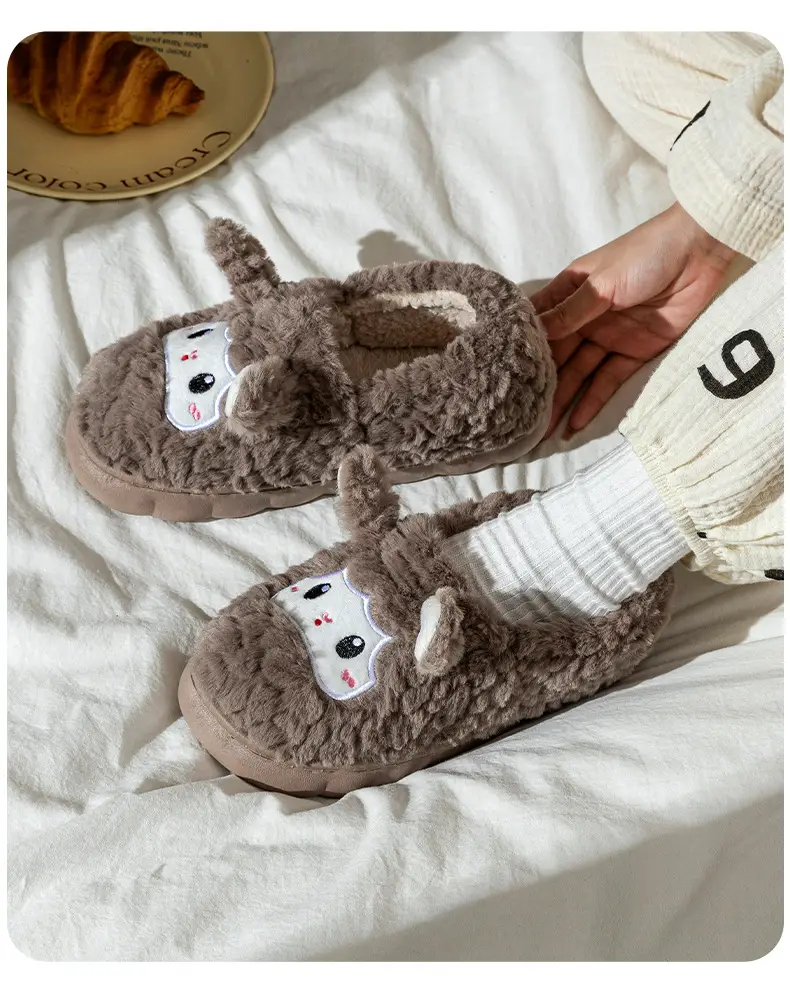 2025 Rabbit Plush Slippers for Couples Autumn Winter — feature 10