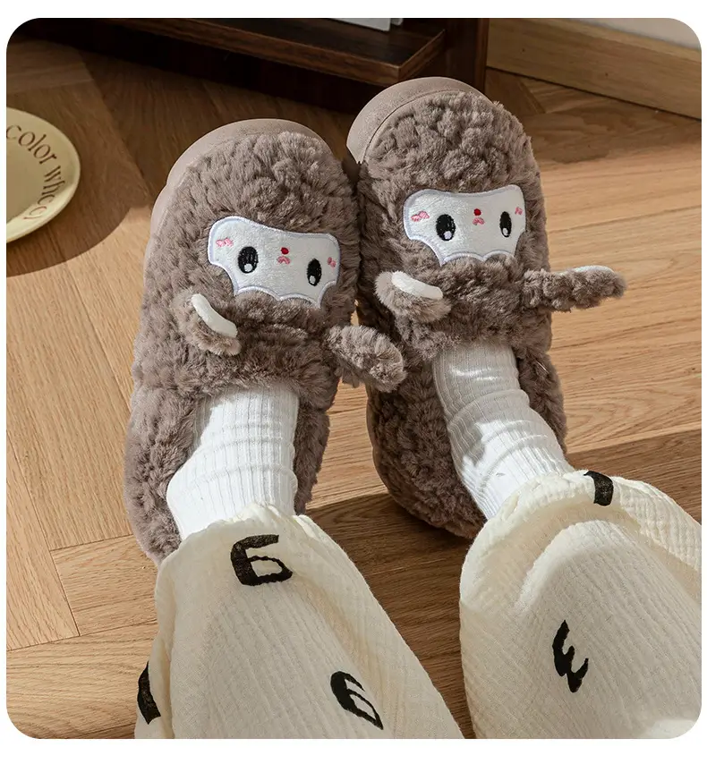 2025 Rabbit Plush Slippers for Couples Autumn Winter — feature 12