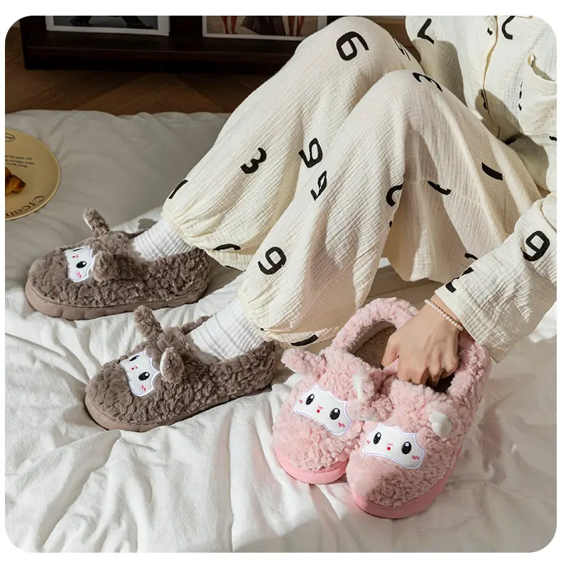 2025 Rabbit Plush Slippers for Couples Autumn Winter — feature 13