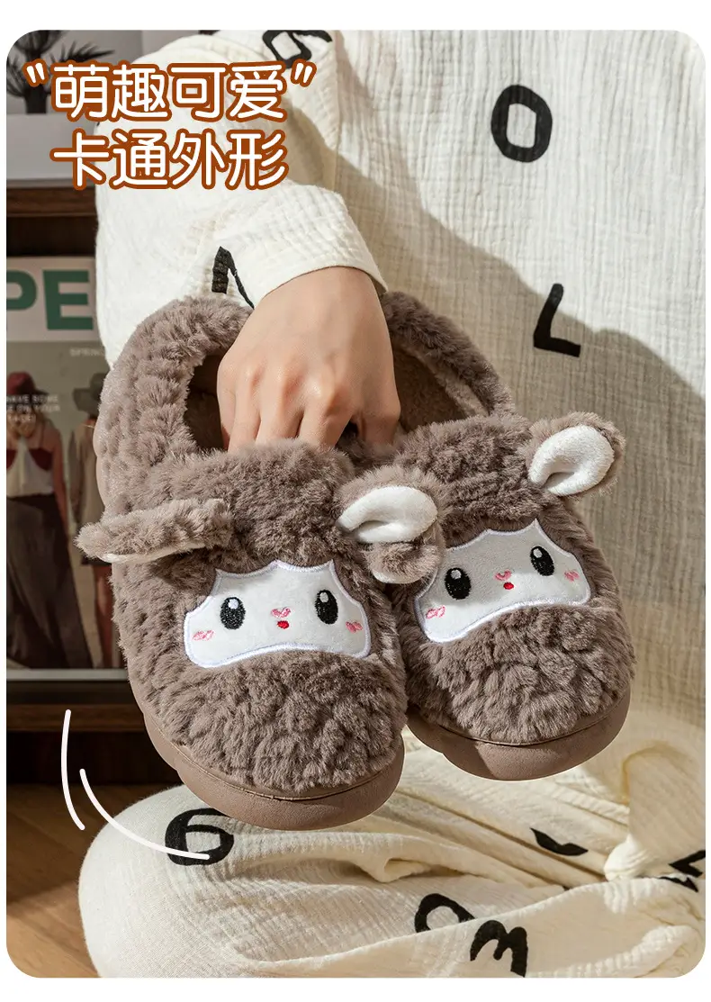 2025 Rabbit Plush Slippers for Couples Autumn Winter — feature 5