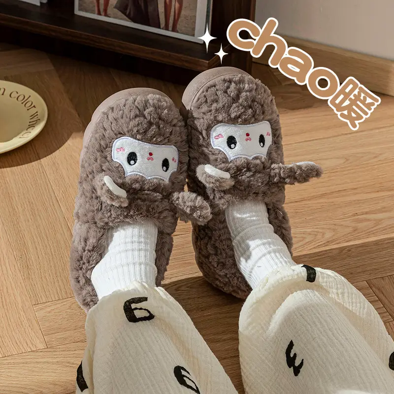 2025 Rabbit Plush Slippers for Couples Autumn Winter - Image 3